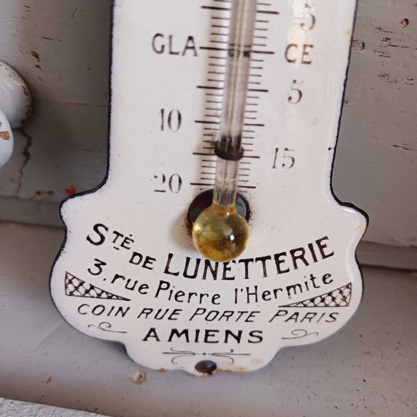 Thermomètre émaillé - Lunetterie à Amiens