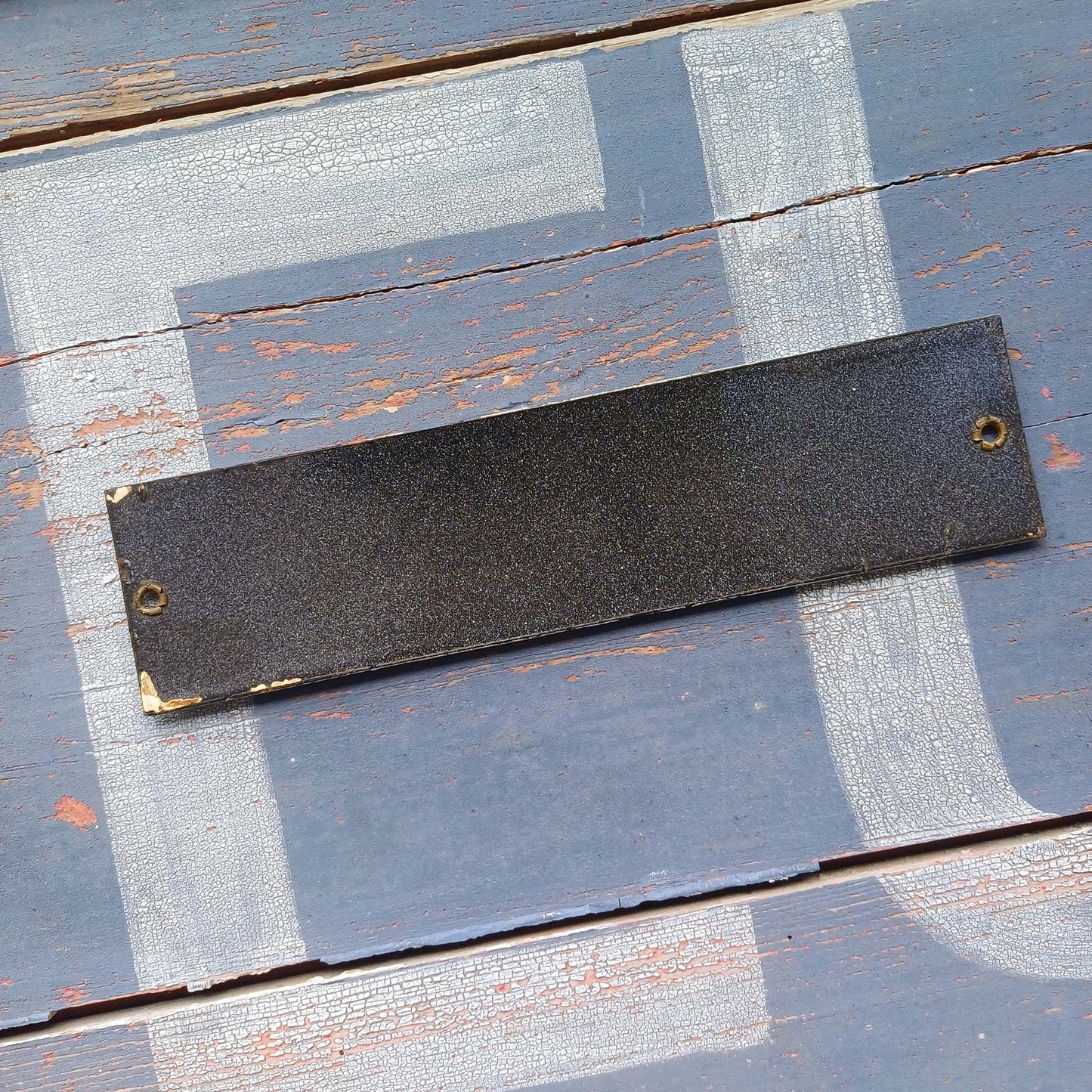 Plaque d'utilité émaillée - Bureau