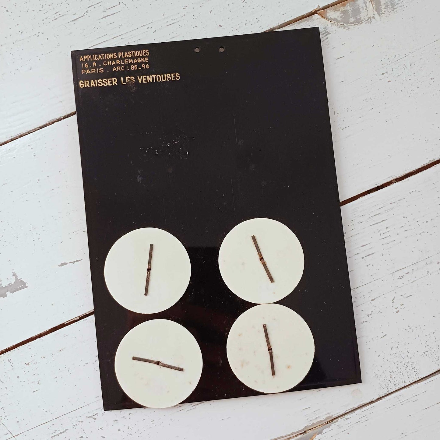 Plaque d'horraire en pvc pour les fils à coudre WF