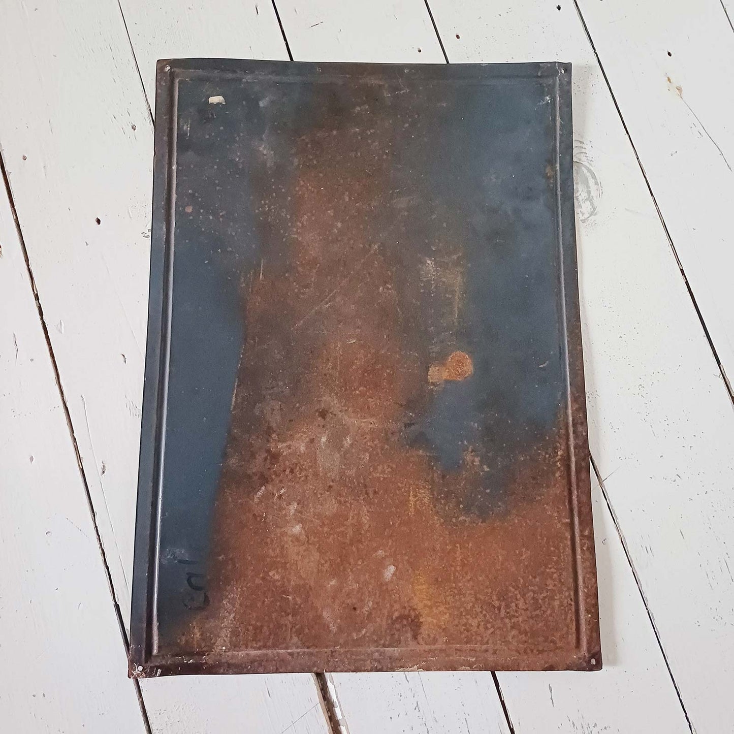 Tôle lithographiée gaufrée Idéal-Boule - Illustration signée Maucourt