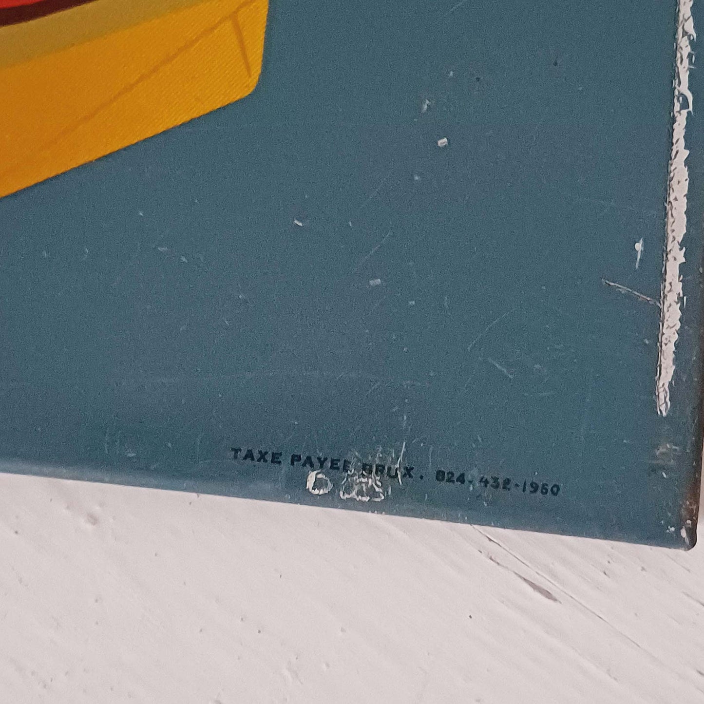 Tôle lithographiée avec dos cartonné – Cigarettes Richmond Louis Doize Liège (Années 1950)