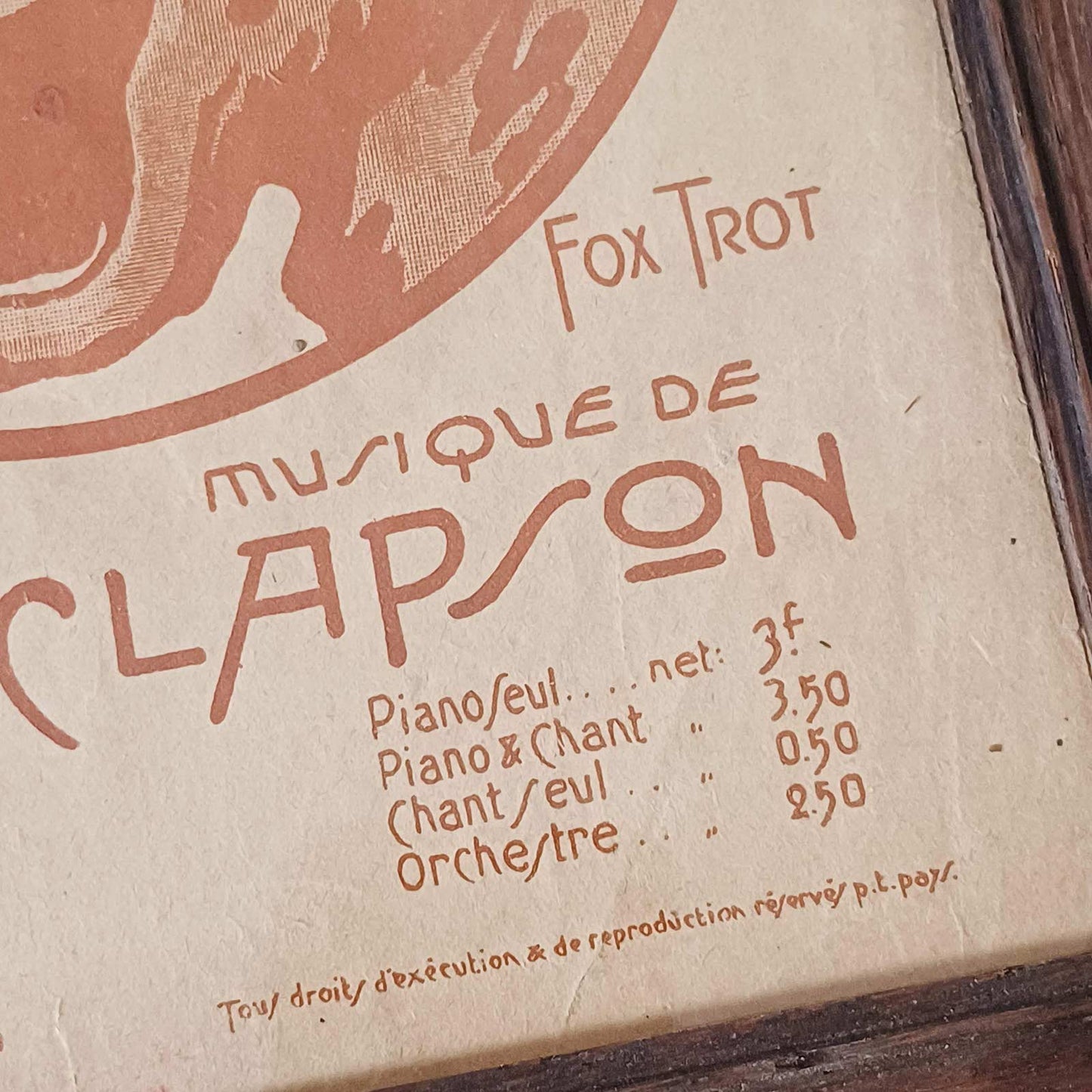 Rare partition musicale intitulée "La Wachkyrie" de 1920