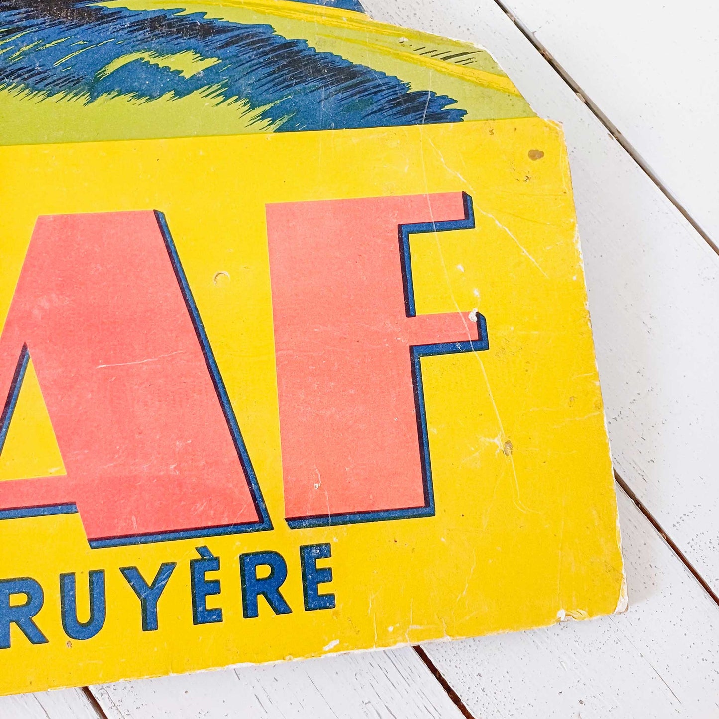 Publicité cartonnée - Fromage Graf à Dôle (Jura) - Collection, présentoir