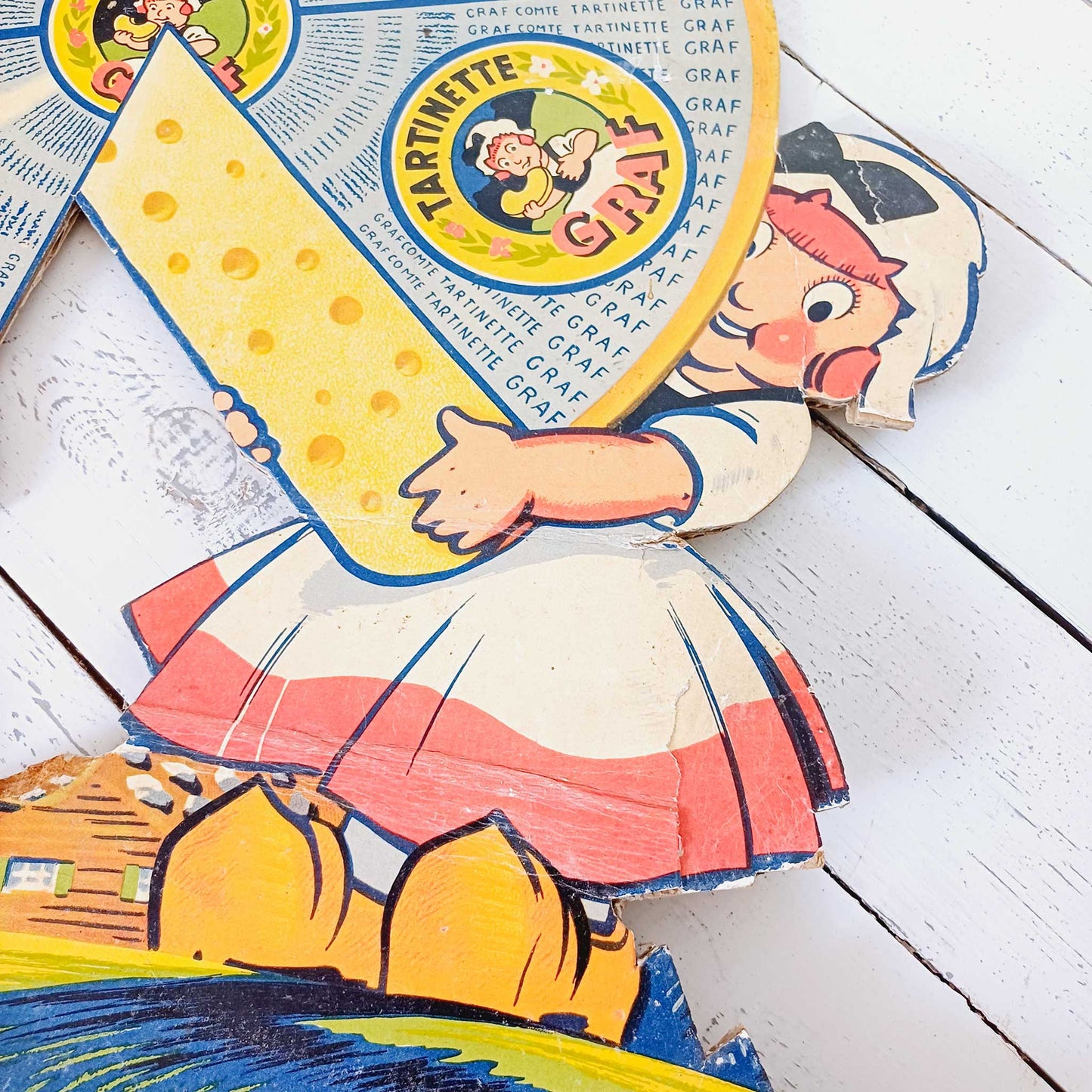 Publicité cartonnée - Fromage Graf à Dôle (Jura) - Collection, présentoir