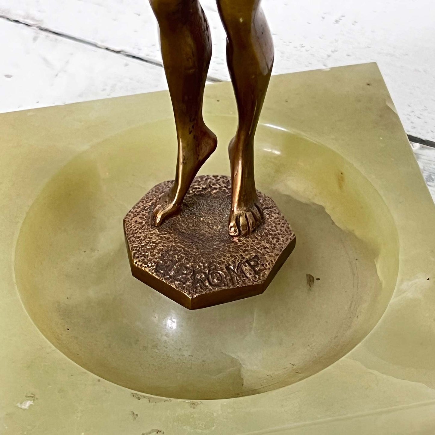 Statuette Art Deco "L'Andalouse" en bronze doré