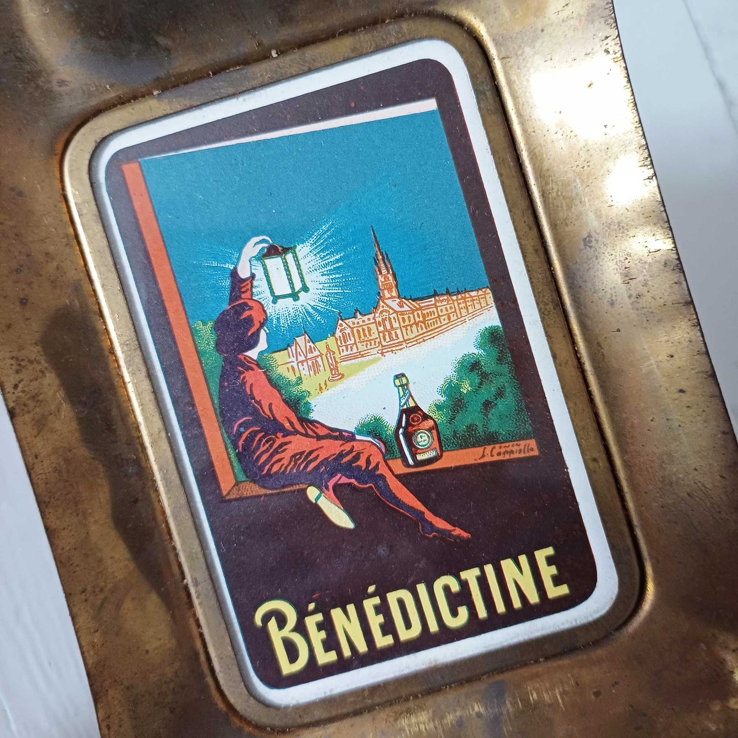 Coupelle Benedictine signée Leonetto Cappiello