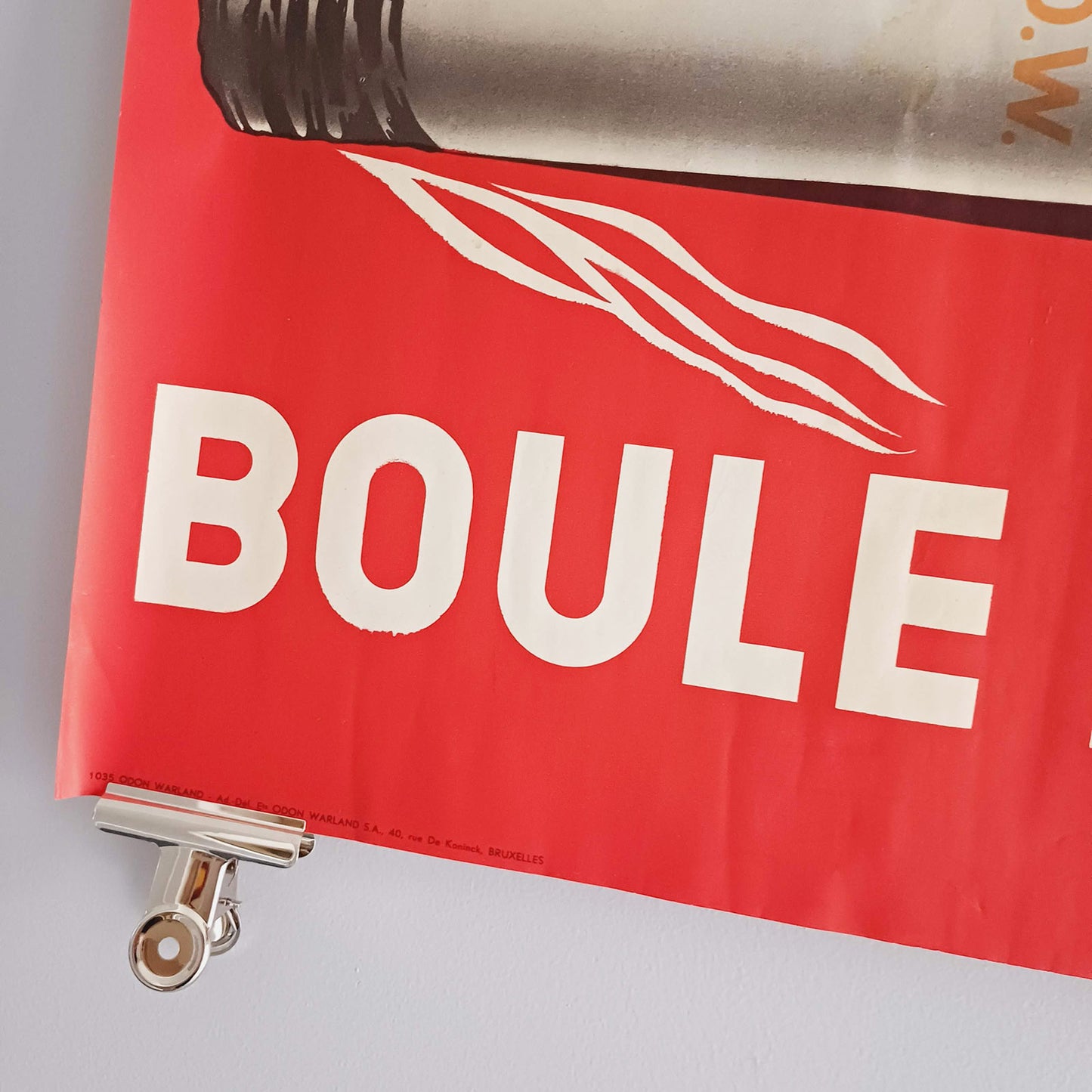 Affichette ancienne pour les cigarettes Boule d'Or