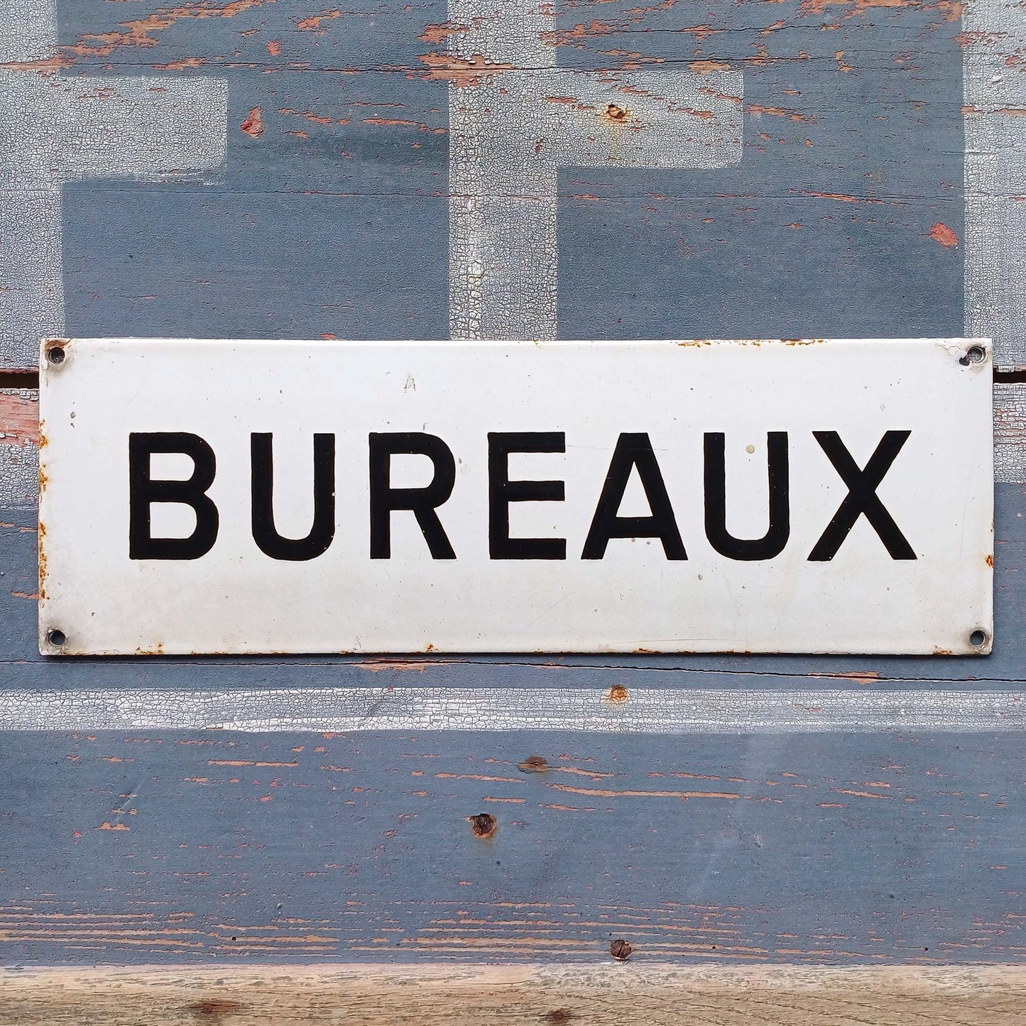 Plaque d'utilité émaillée - Bureaux