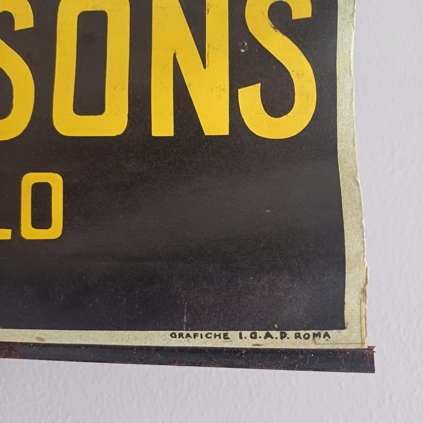 Affichette sous réglettes métalliques – John Hopps & Sons (1923)