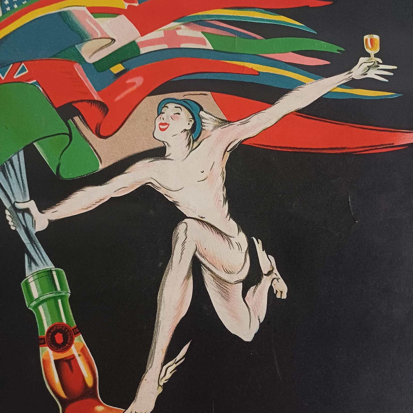 Affichette sous réglettes métalliques – John Hopps & Sons (1923)