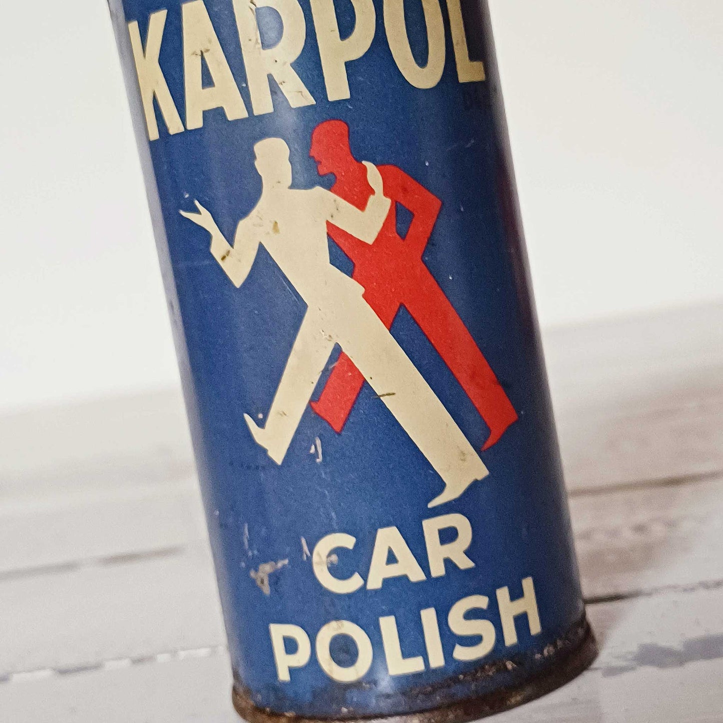 Bidon Car Polish Karpol – Garage ancien / Publicité vintage