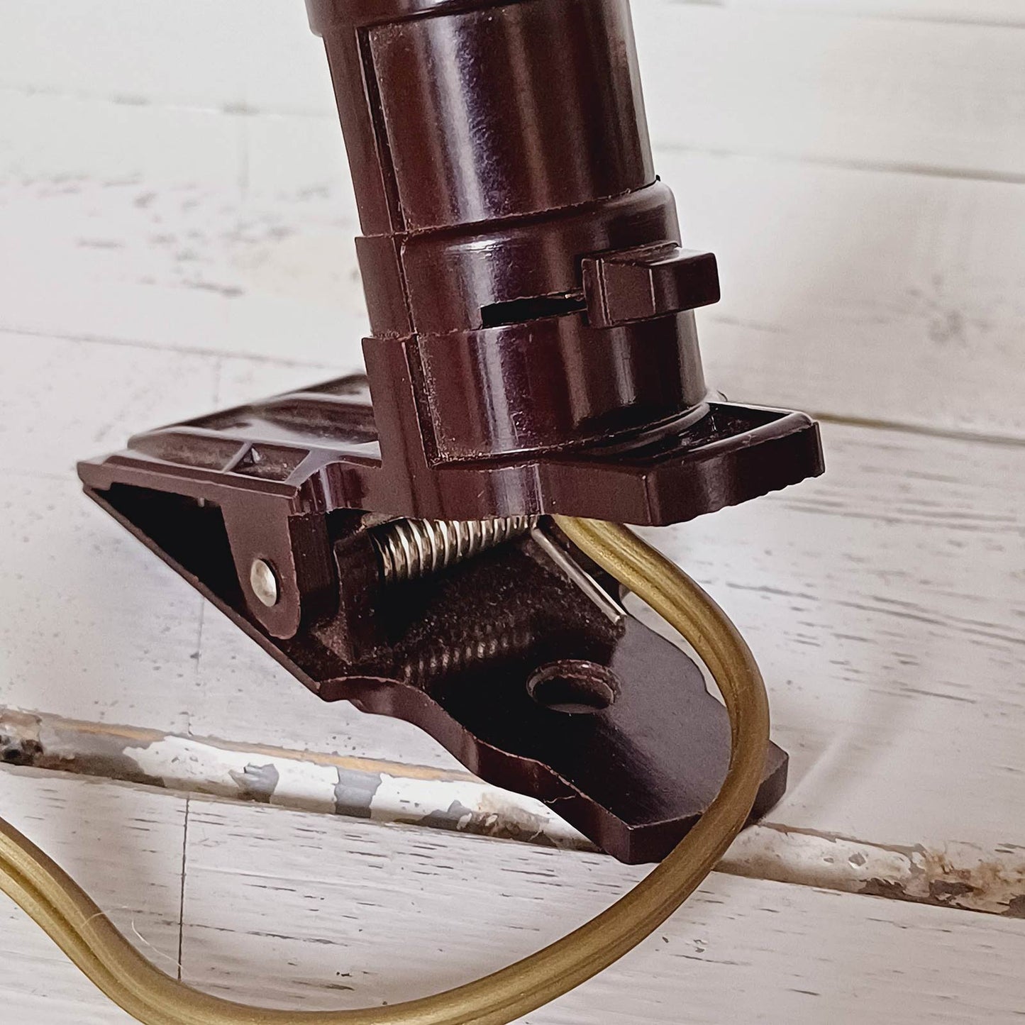 Lampe champignon à pince ancienne en bakélite