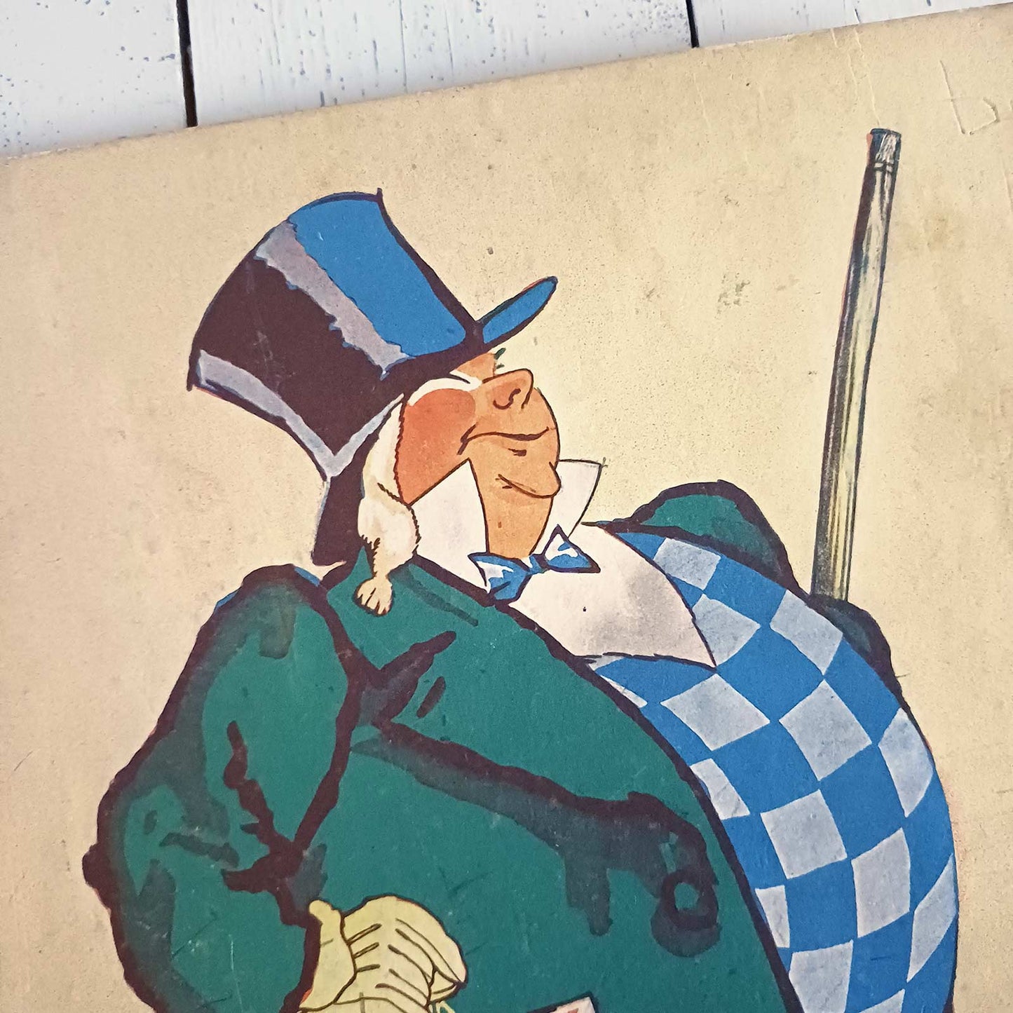 Protège-cahier publicitaire en carton épais et dos toilé – Per' Lustucru