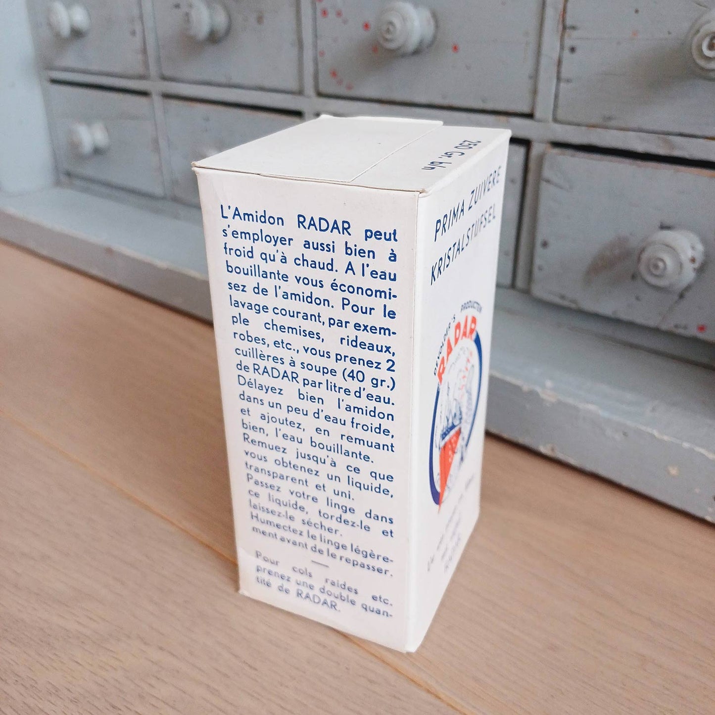 Ancienne boite pleine - Amidon Radar