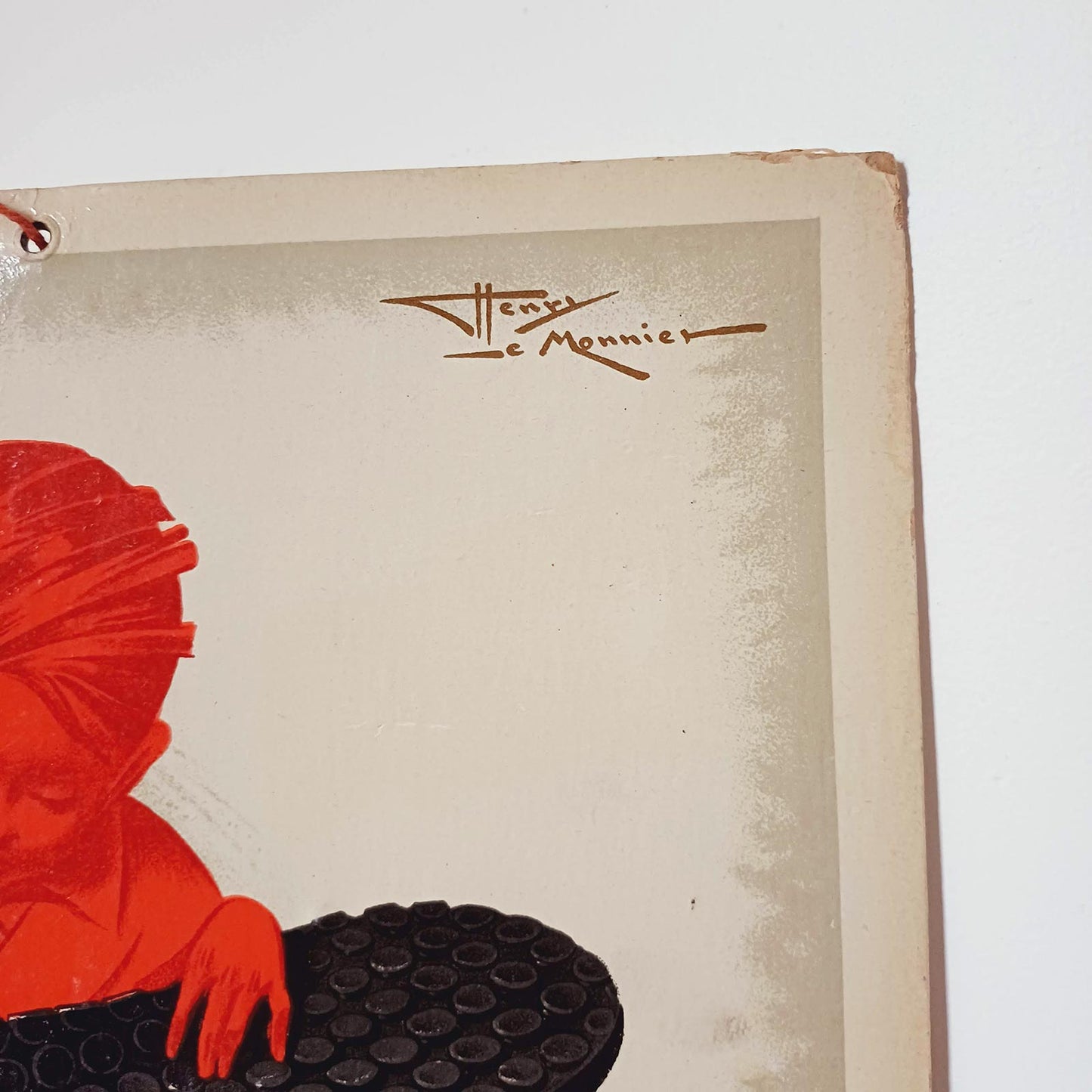 Publicitée cartonnée pour les semelles Solido et illustrée par Henry Le Monnier