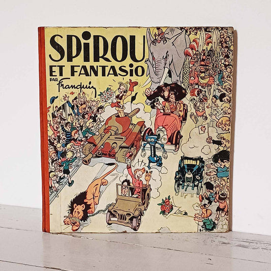 Album Spirou et Fantasio édition originale 1948 par Franquin, BD ancienne collection.