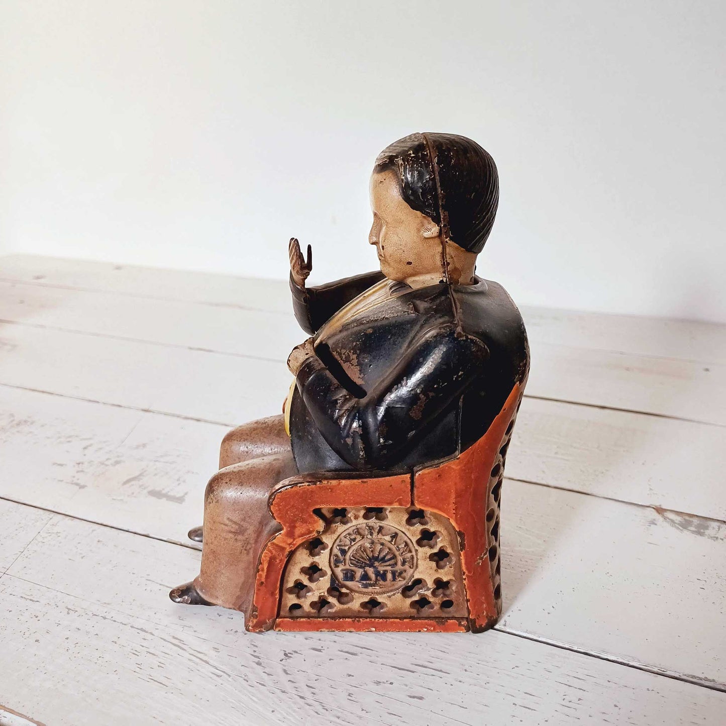 Tirelire mécanique américaine Tammany Bank – Brevetée en 1873