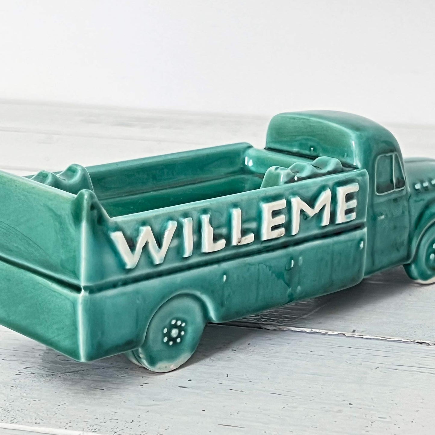 Cendrier publicitaire vintage pour les transports français Willeme