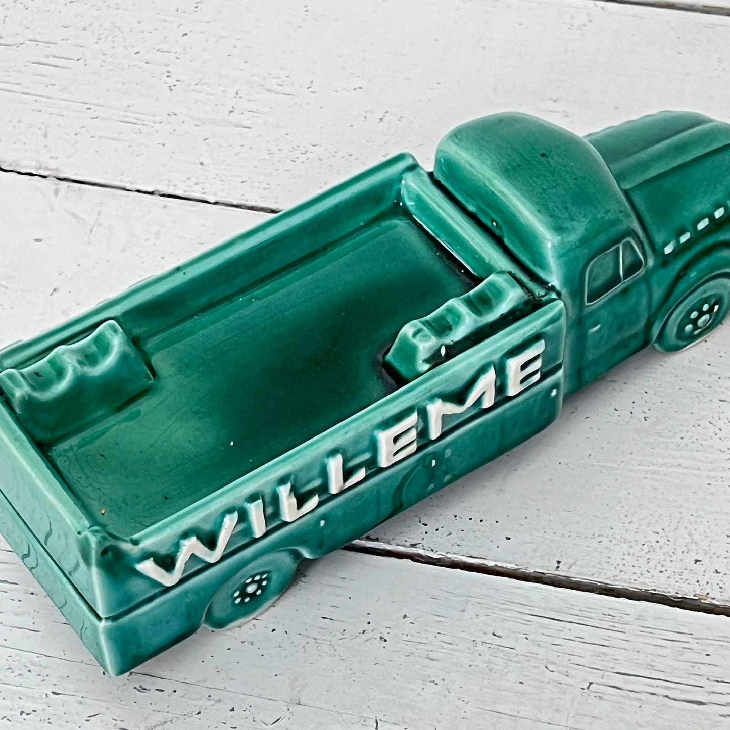 Cendrier publicitaire vintage pour les transports français Willeme